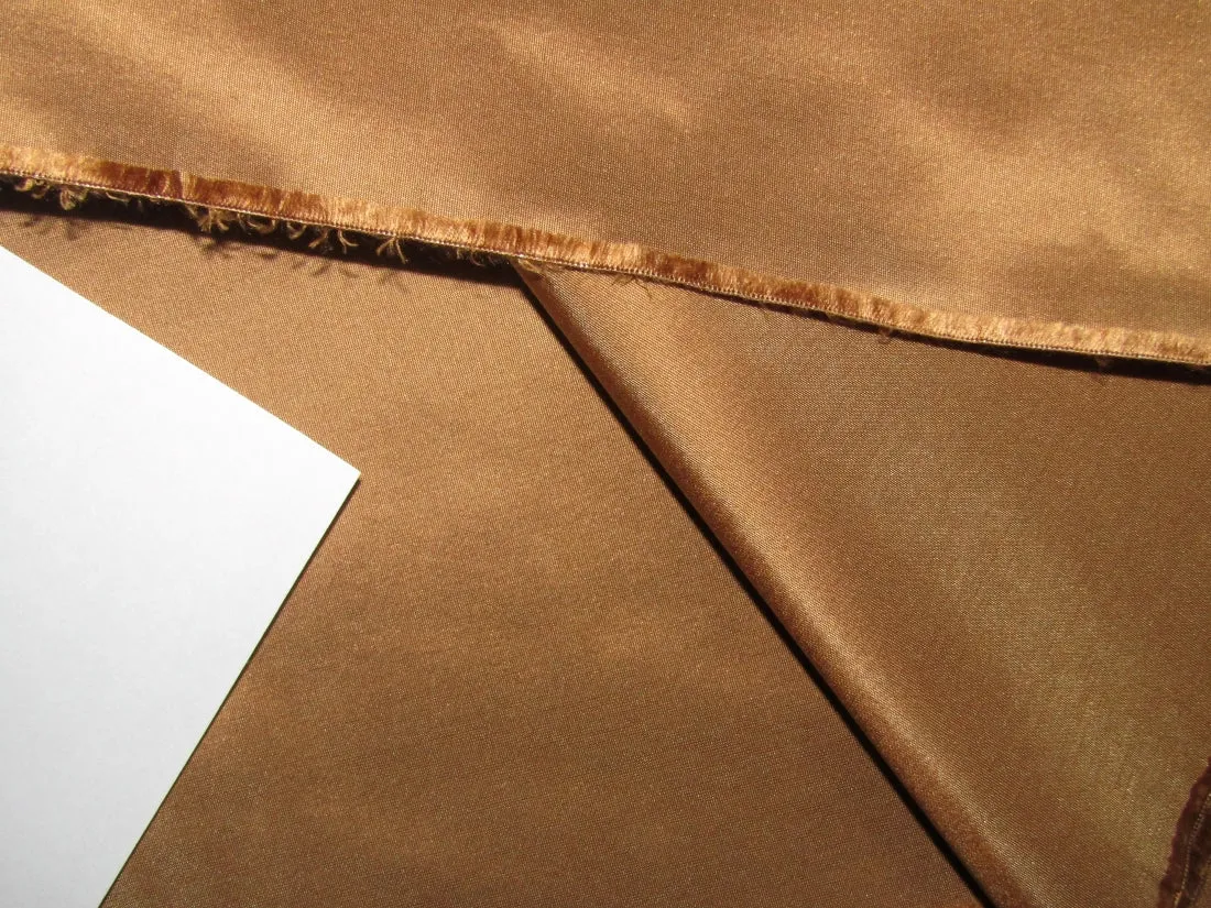 100% Pure SILK TAFFETA FABRIC Light Brown COLOR 54" WIDE TAF186[2]