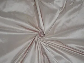 100% Pure SILK TAFFETA FABRIC Light Pink Eggshell color 54&quot;wide