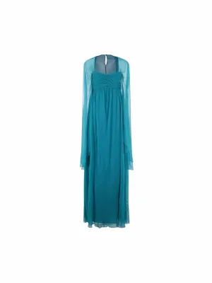 Alberta Ferretti Chiffon Maxi Dress