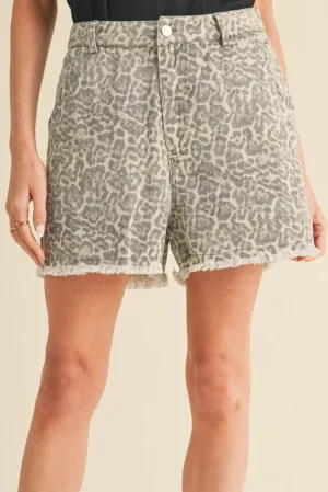 Animal Print Shorts