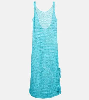 Anna Kosturova Athena crochet cotton midi dress