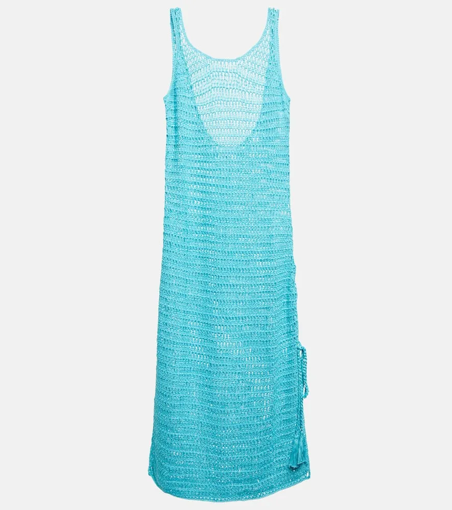 Anna Kosturova Athena crochet cotton midi dress