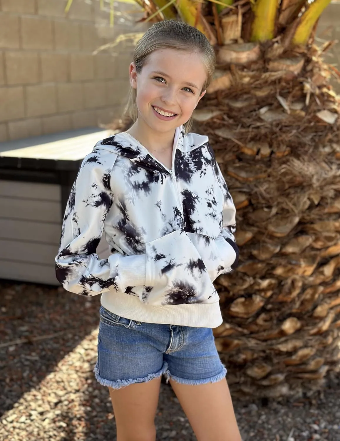 Arshiner Girls Half Zip Sweatshirt Fleece Pullover Hoodie