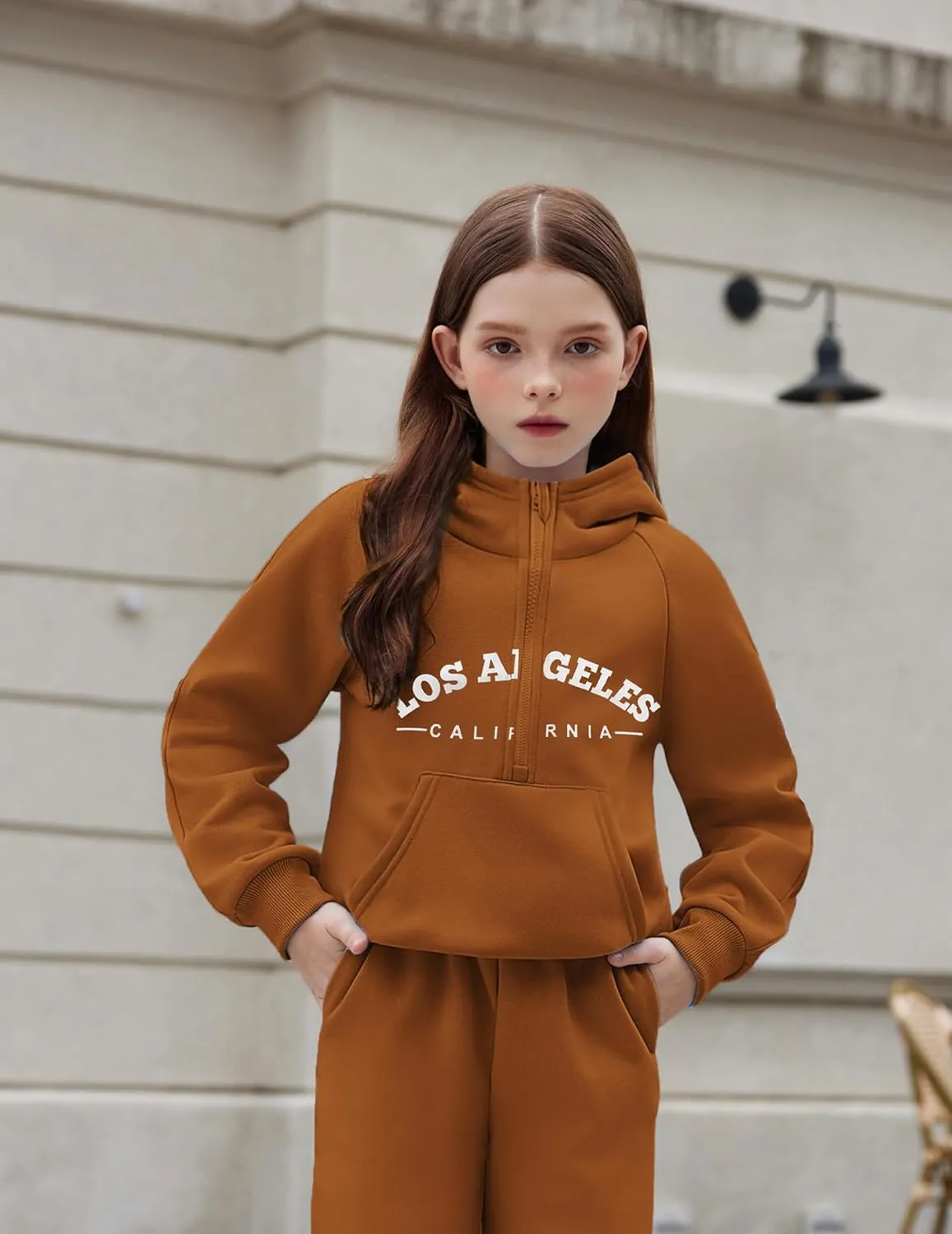 Arshiner Girls Half Zip Sweatshirt Fleece Pullover Hoodie