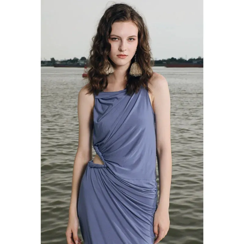 Asymmetrical Draped Dress