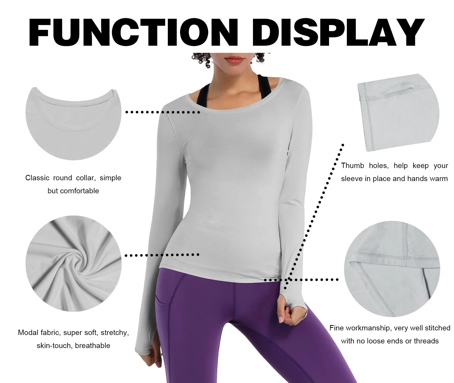 Athlete Long Sleeve Tops lightgray ins_Jogging