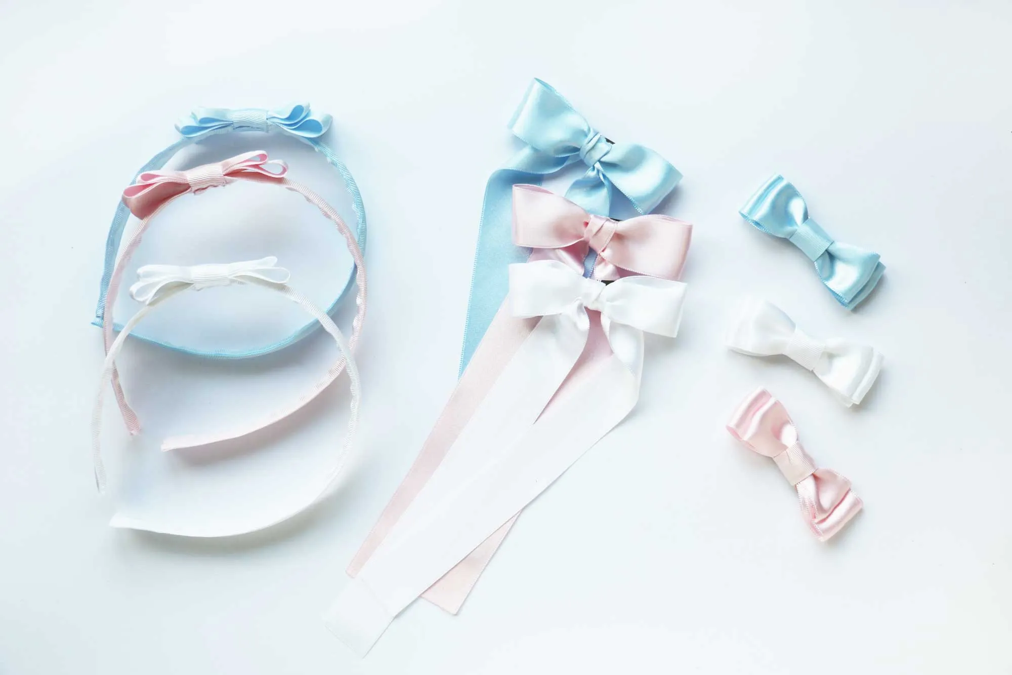 Audrey satin headband- Light Pink