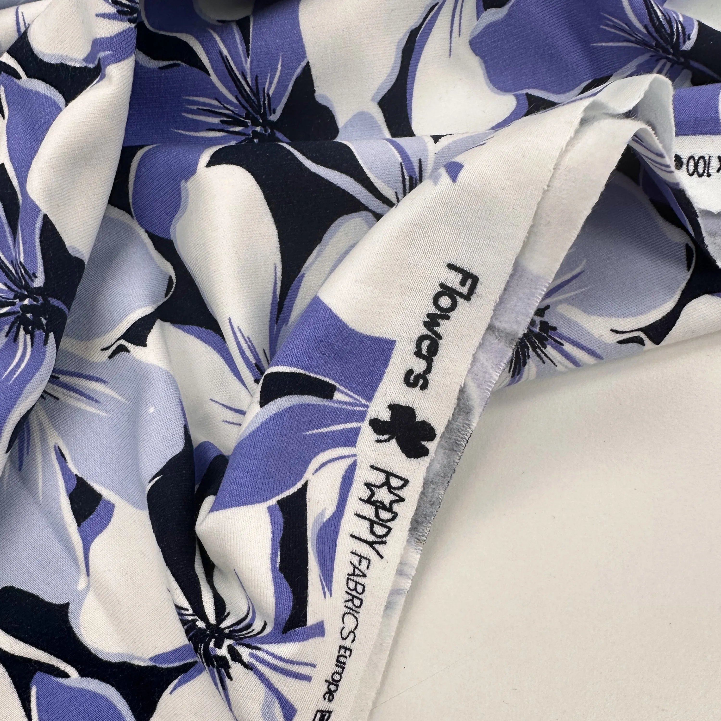 Autumn Flowers Soft Sweat - Periwinkle