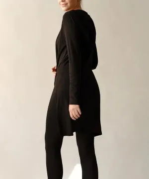 Bamboo Slim Cardgian With A Hoodie