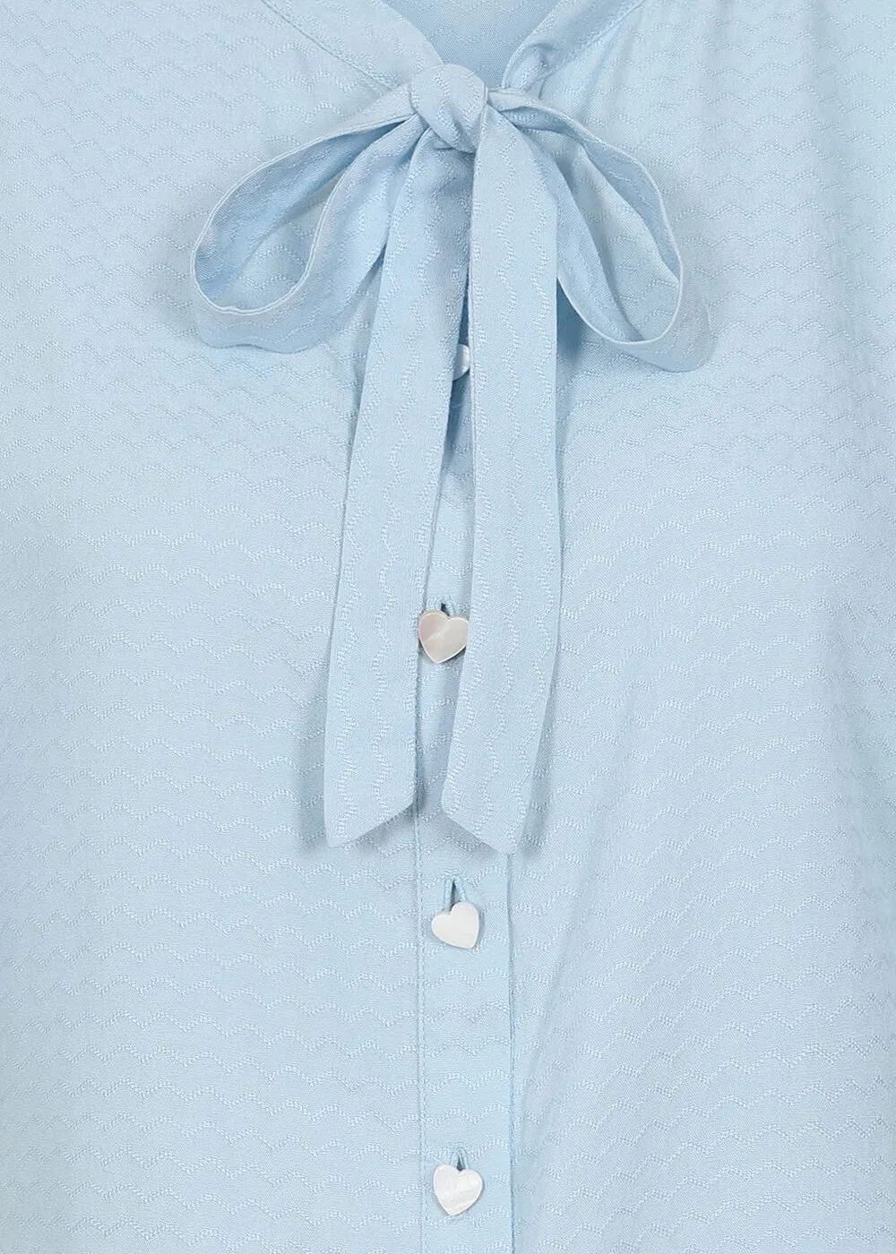 Banned May Wave Blouse Blue