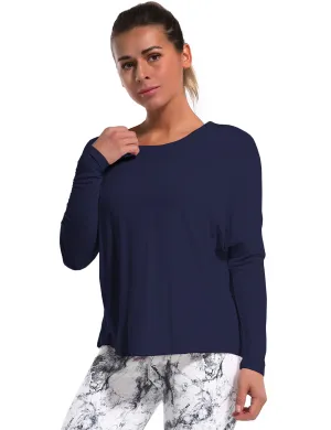 Biking Batwing Tunic Tops darknavy_Biking