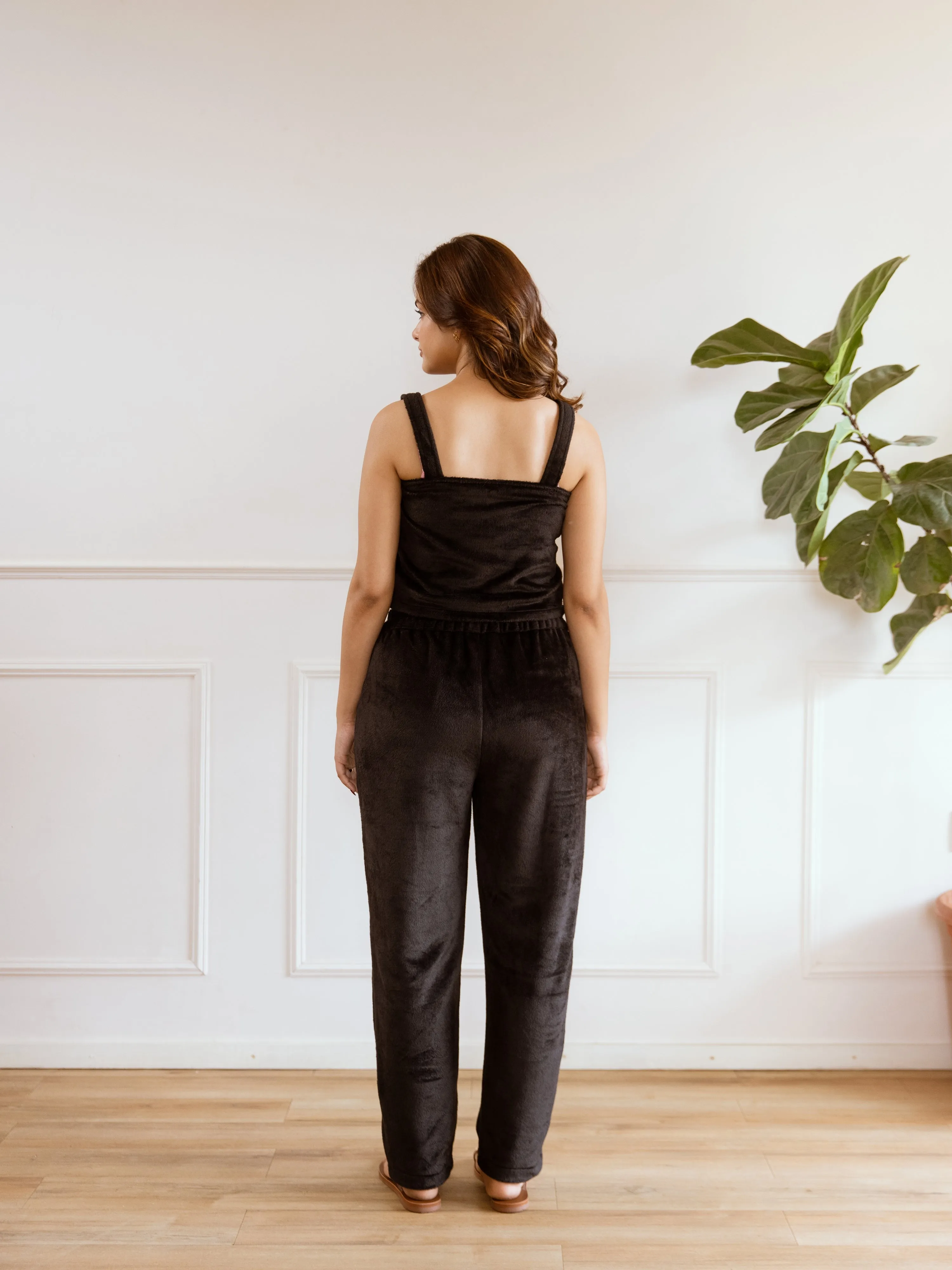 Black Super Soft Woollen 3 Piece Set