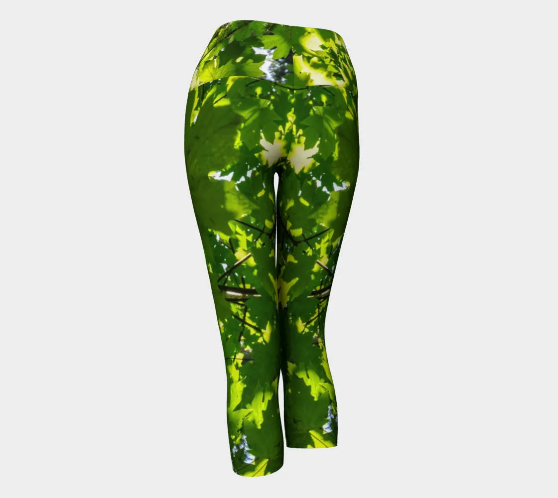 Canopy of Leaves Yoga Capris