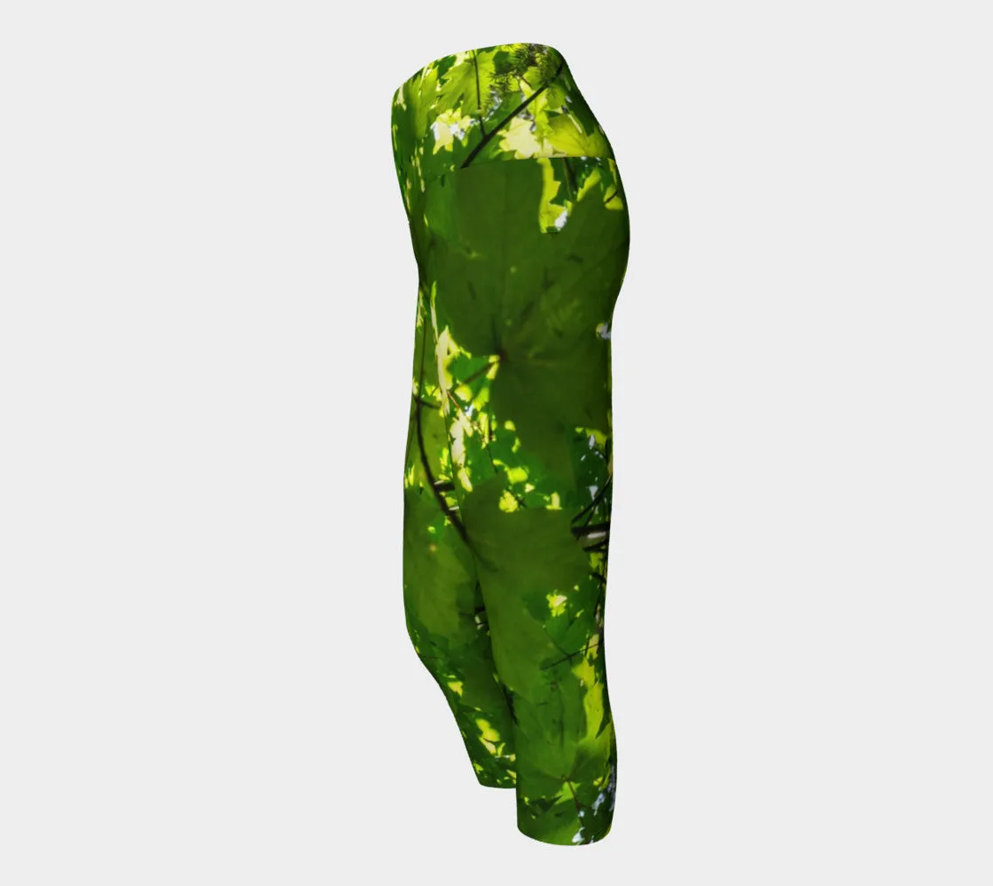Canopy of Leaves Yoga Capris