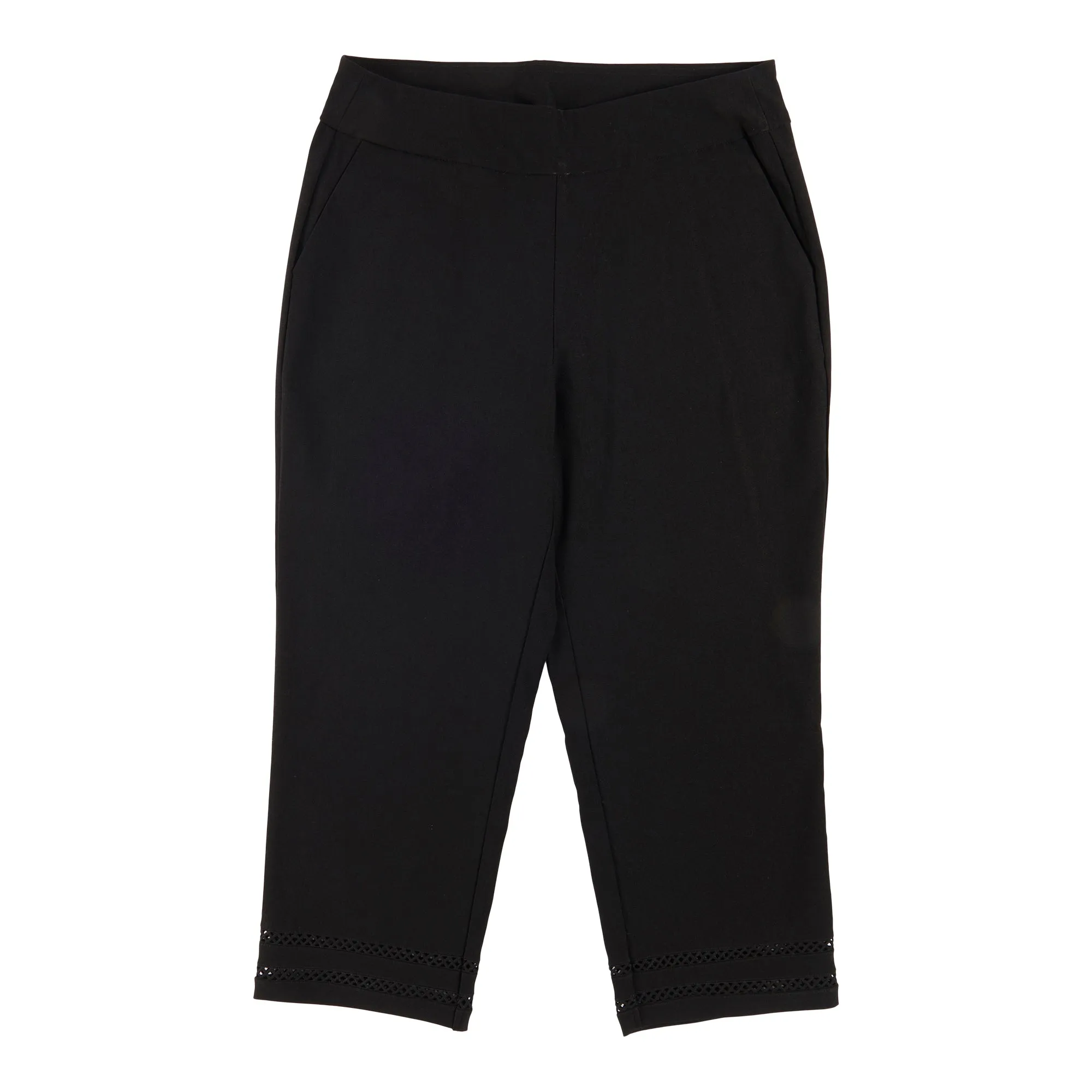 Classic Editions Women's Capris with Crochet Detail