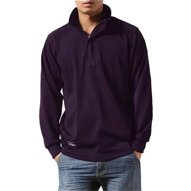 Cotton Casual Shirts Men Autumn Loose Long Sleeved Tactical Shirts Military Big Size Business Leisure Men Polo Shirt