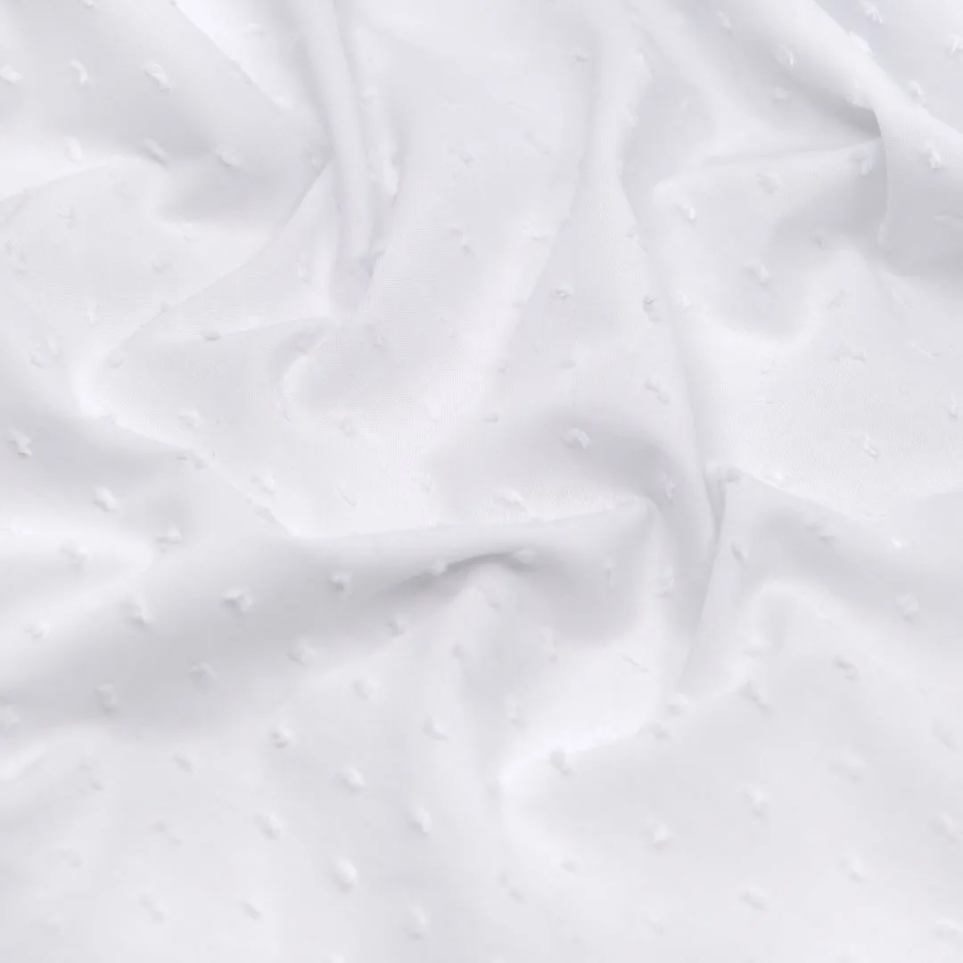 Cotton Swiss Dot - White