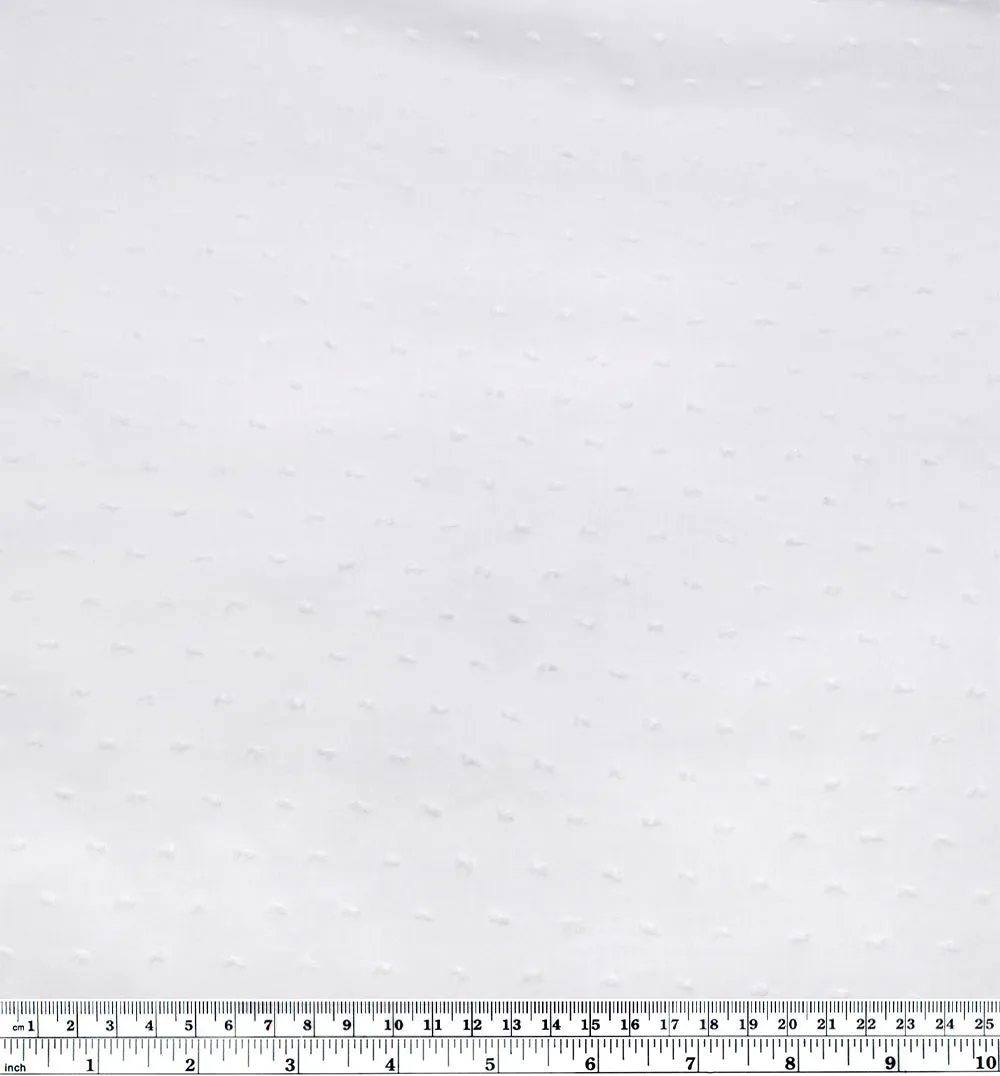 Cotton Swiss Dot - White