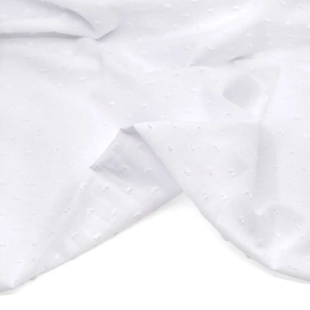 Cotton Swiss Dot - White