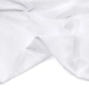Cotton Swiss Dot - White