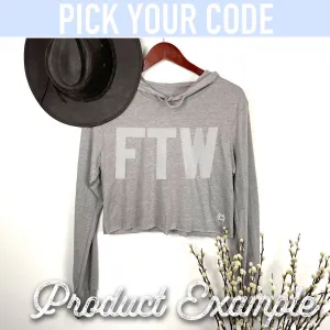 CROP LIGHT HOODIE -STL: Heather Grey / Large