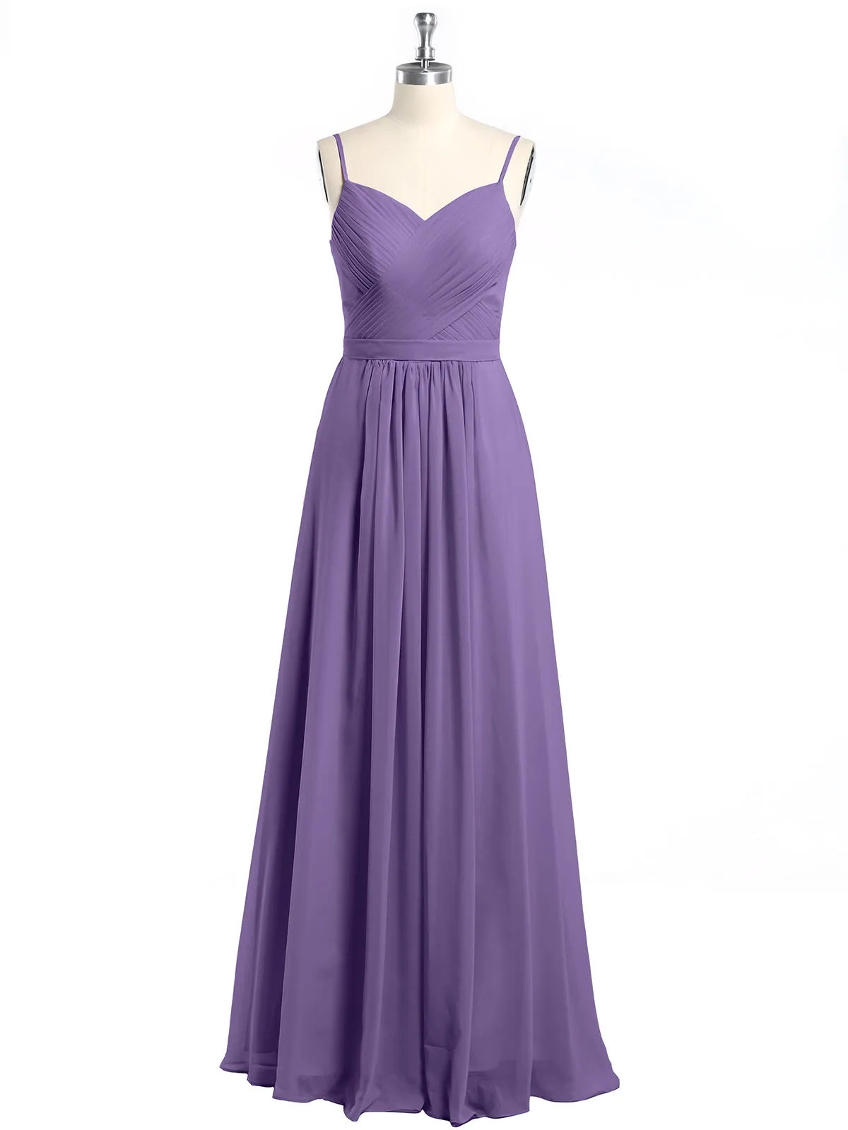 Cross Pleated Bodice Spaghetti Strap Dresses Tahiti Plus Size