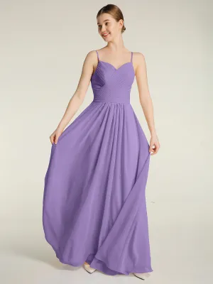 Cross Pleated Bodice Spaghetti Strap Dresses Tahiti Plus Size
