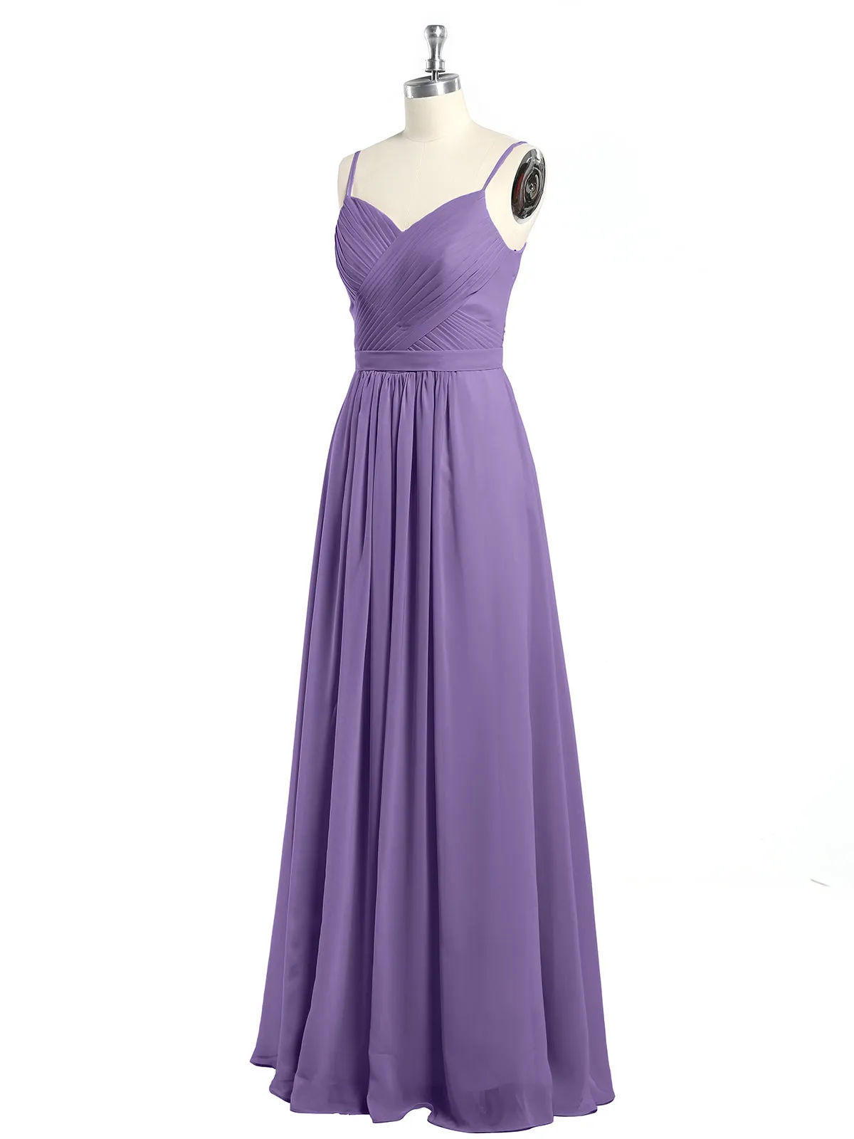 Cross Pleated Bodice Spaghetti Strap Dresses Tahiti Plus Size