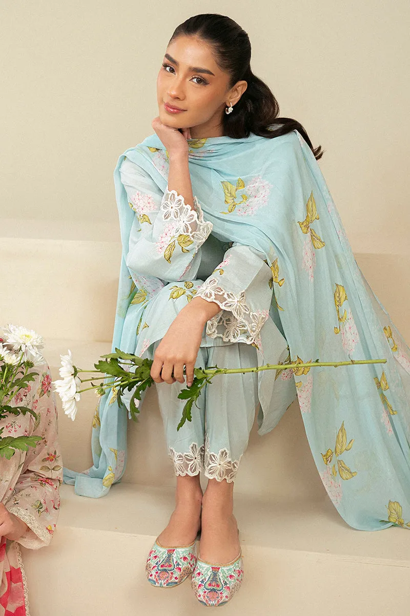 Cross Stitch | Daily Lawn 24 | DIM GRAY-3 PIECE LAWN SUIT