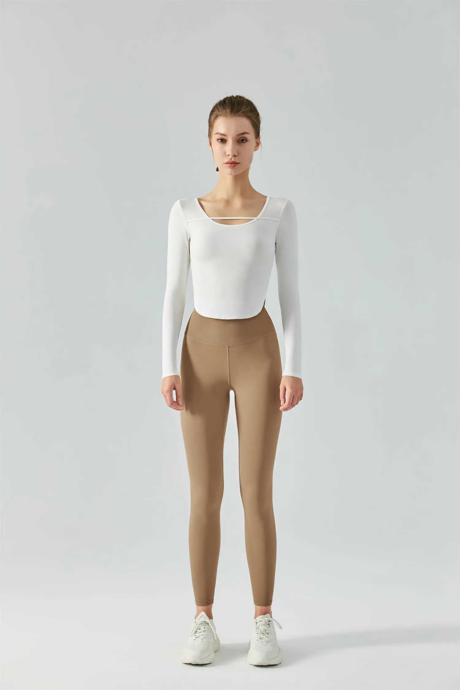 Curved Hem Sports Top