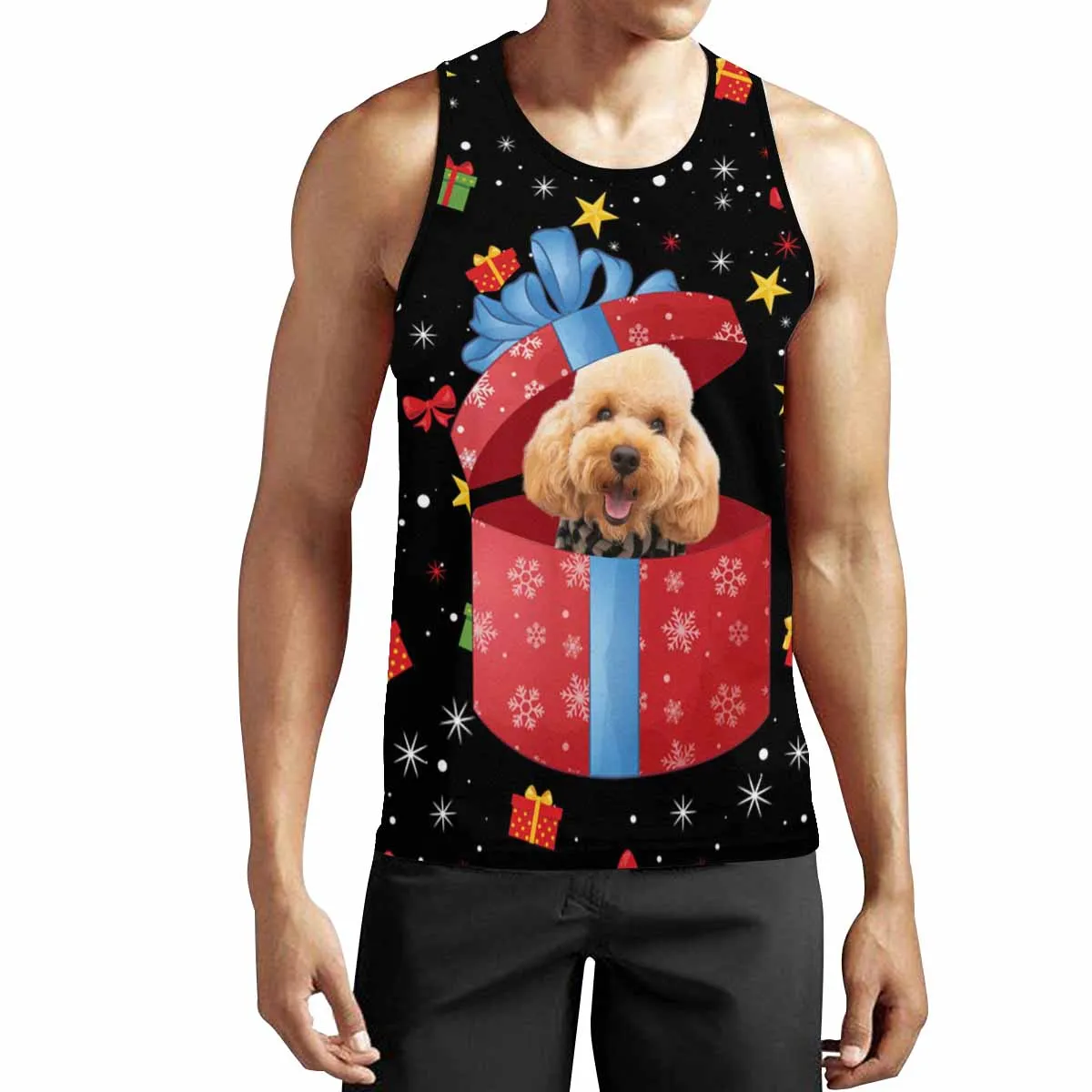 Custom Face Tank Tops Ugly Christmas Clothing Design Your Own Personalized Couple Tops