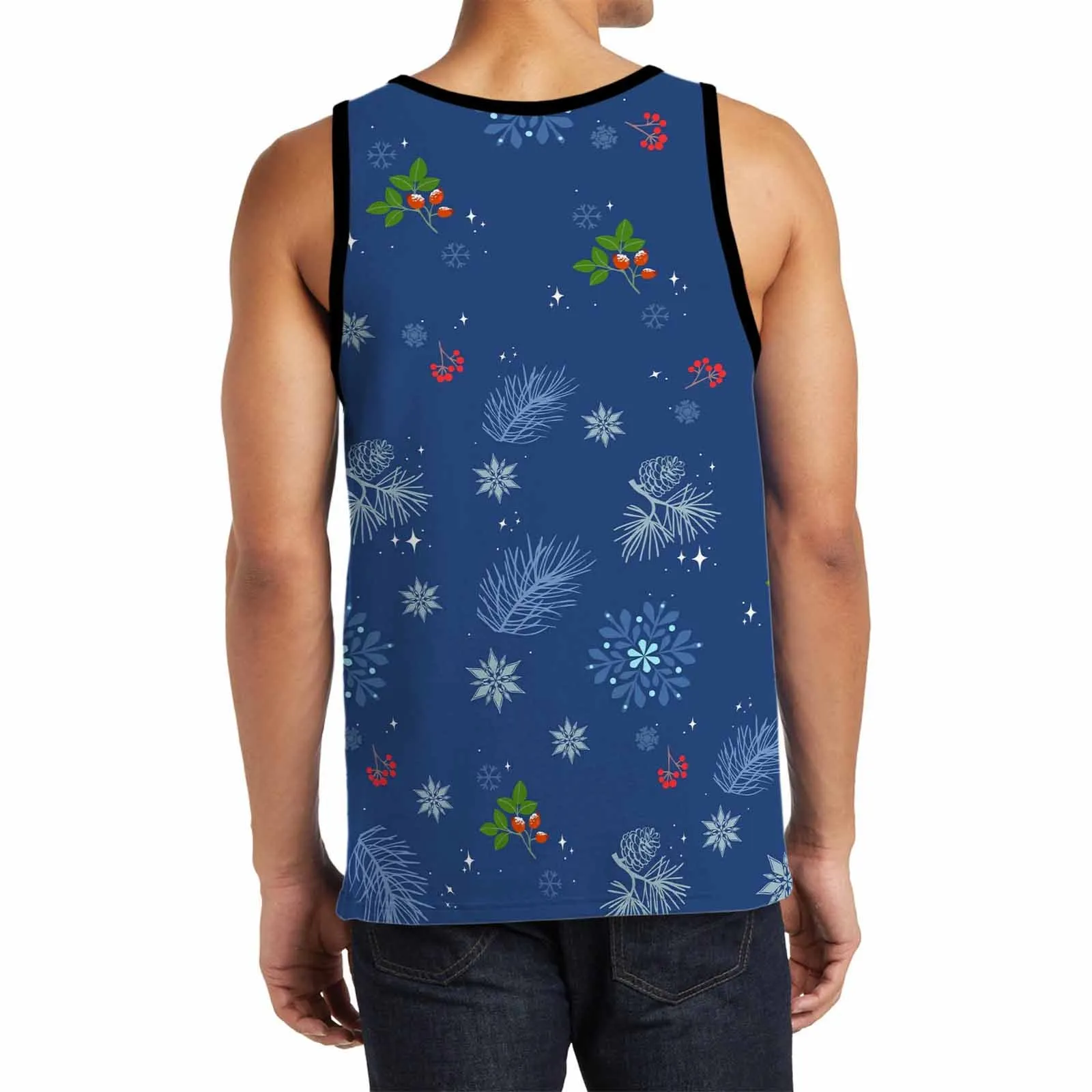 Custom Face Tank Tops Ugly Christmas Clothing Design Your Own Personalized Couple Tops