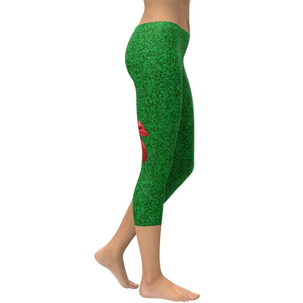 Cute Christmas Bow Capris