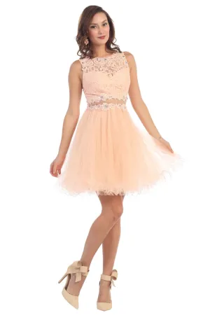 Dama Dresses for Quinceanera in Peach Style MQ1268 Quince Outfit