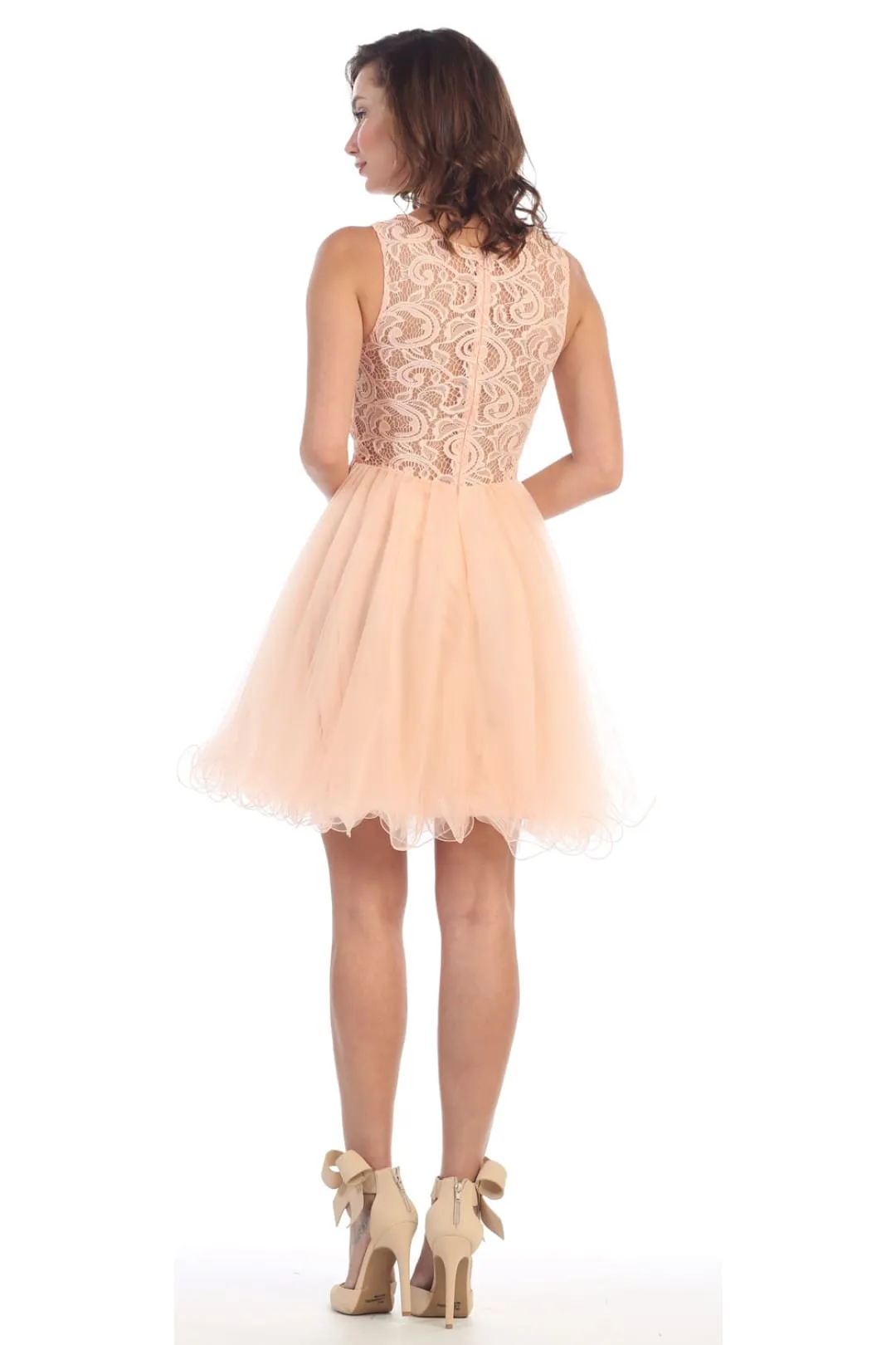 Dama Dresses for Quinceanera in Peach Style MQ1268 Quince Outfit