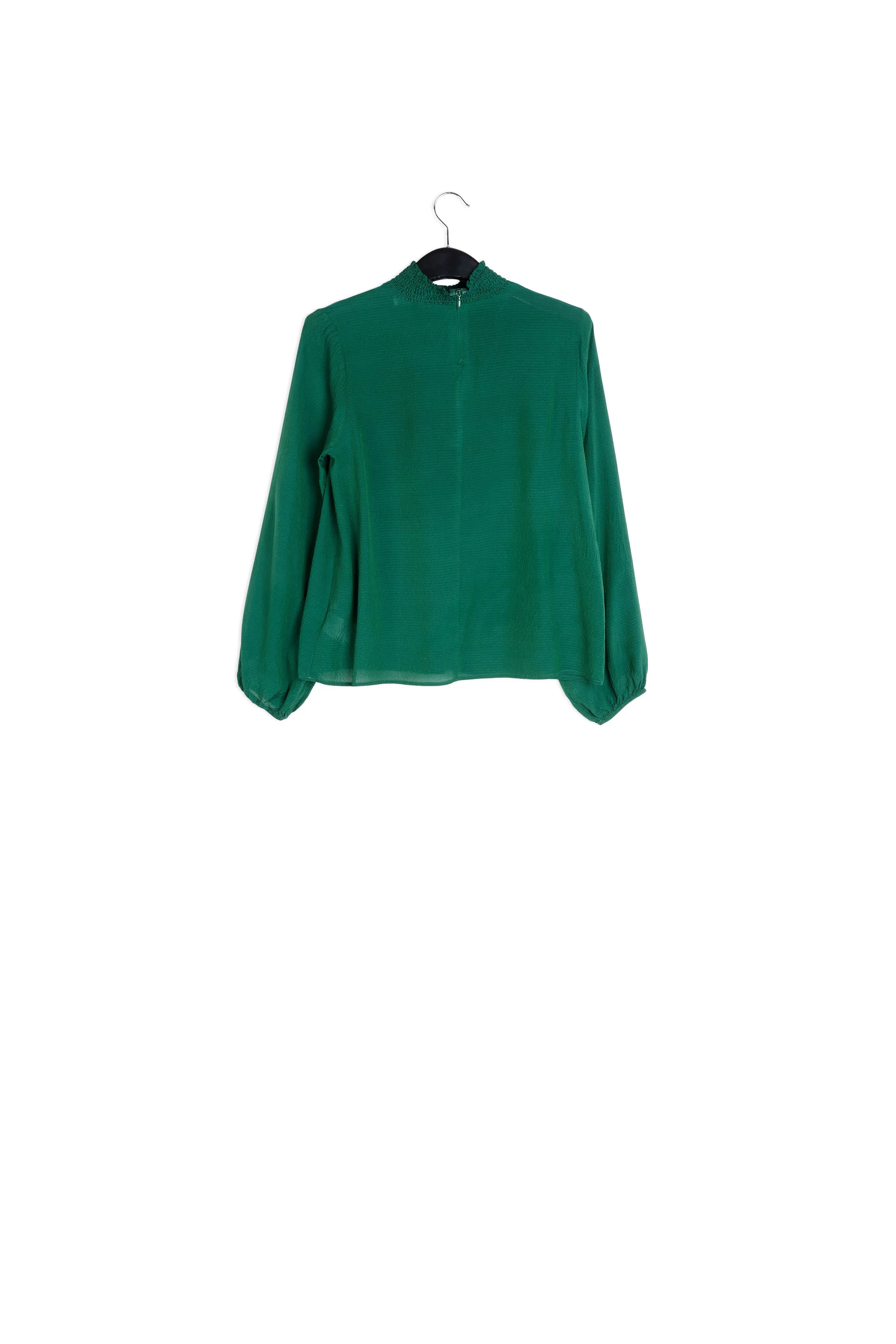 Dark green loose-fit top
