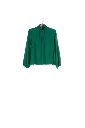Dark green loose-fit top
