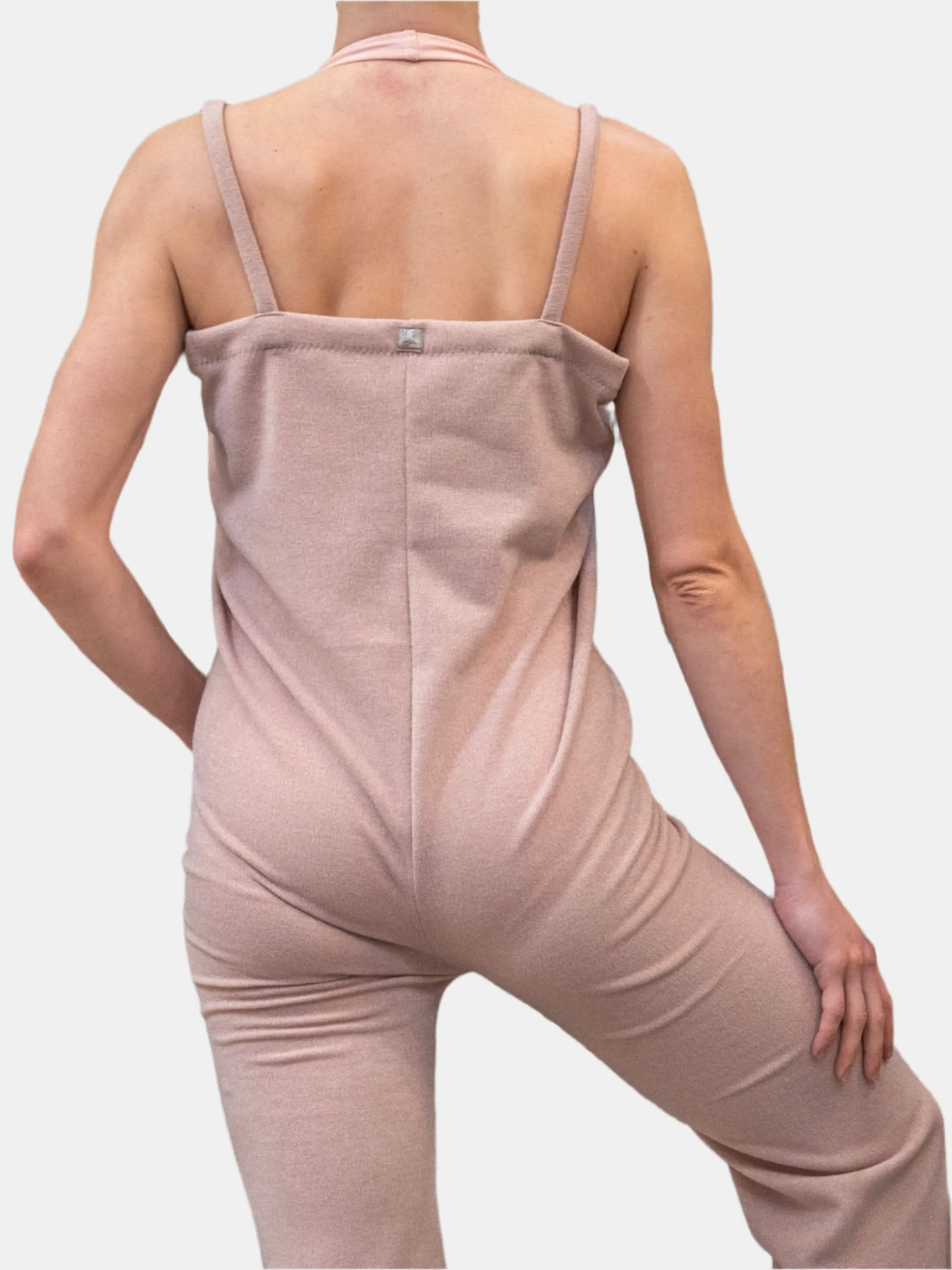 Dark Pink Warm-up Dance Overalls MP5055