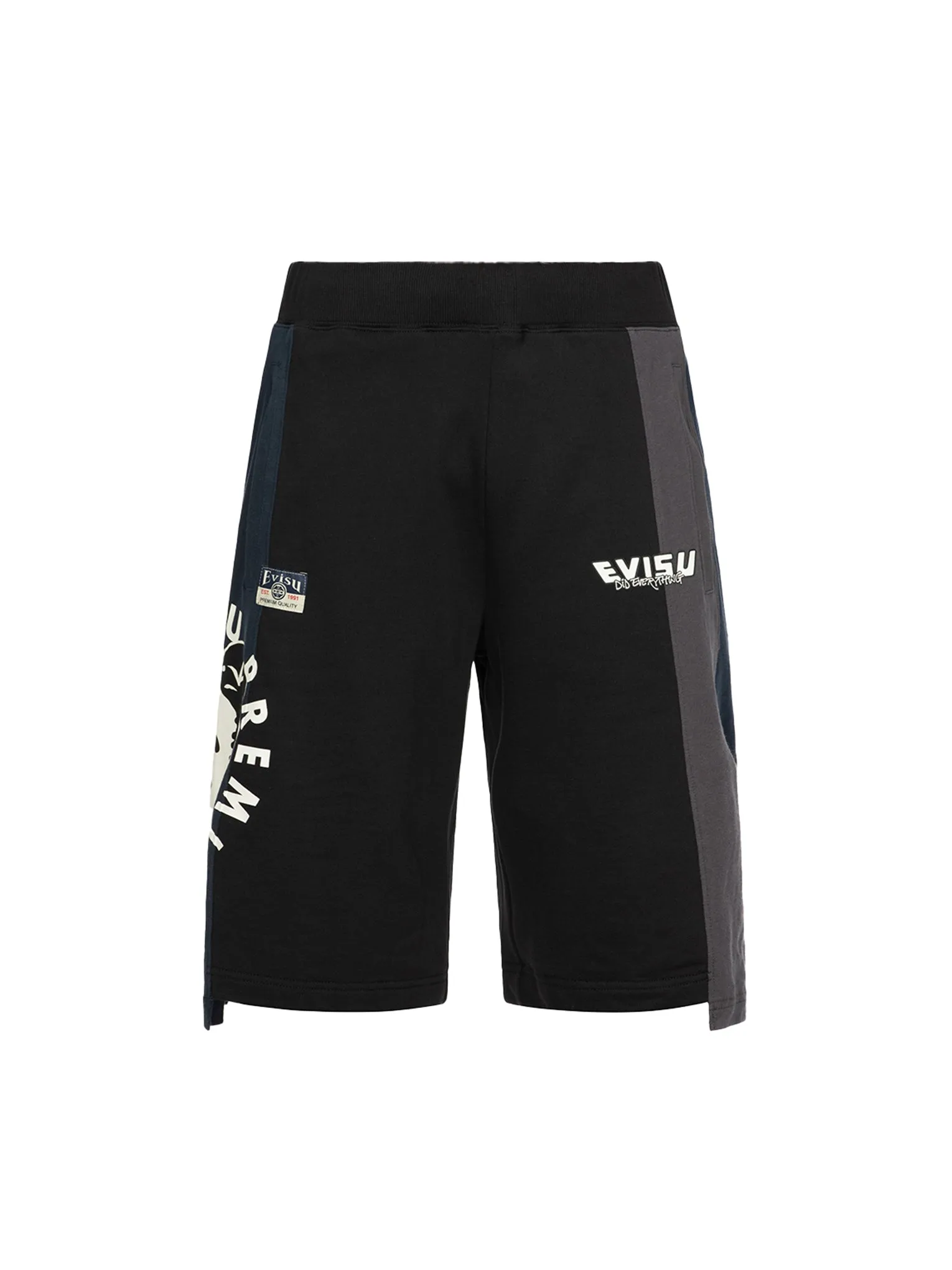 Deconstructed Playful Godhead Printed Regular Fit Sweat Shorts