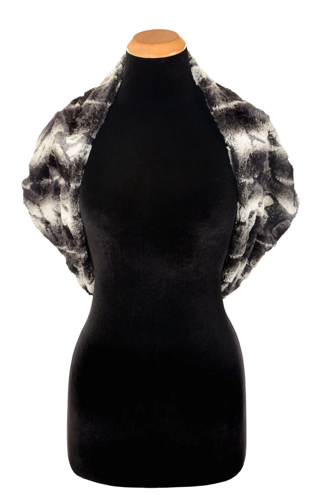 Double Cowl Shrug - Honey Badger with Cuddly Fur - One Left
