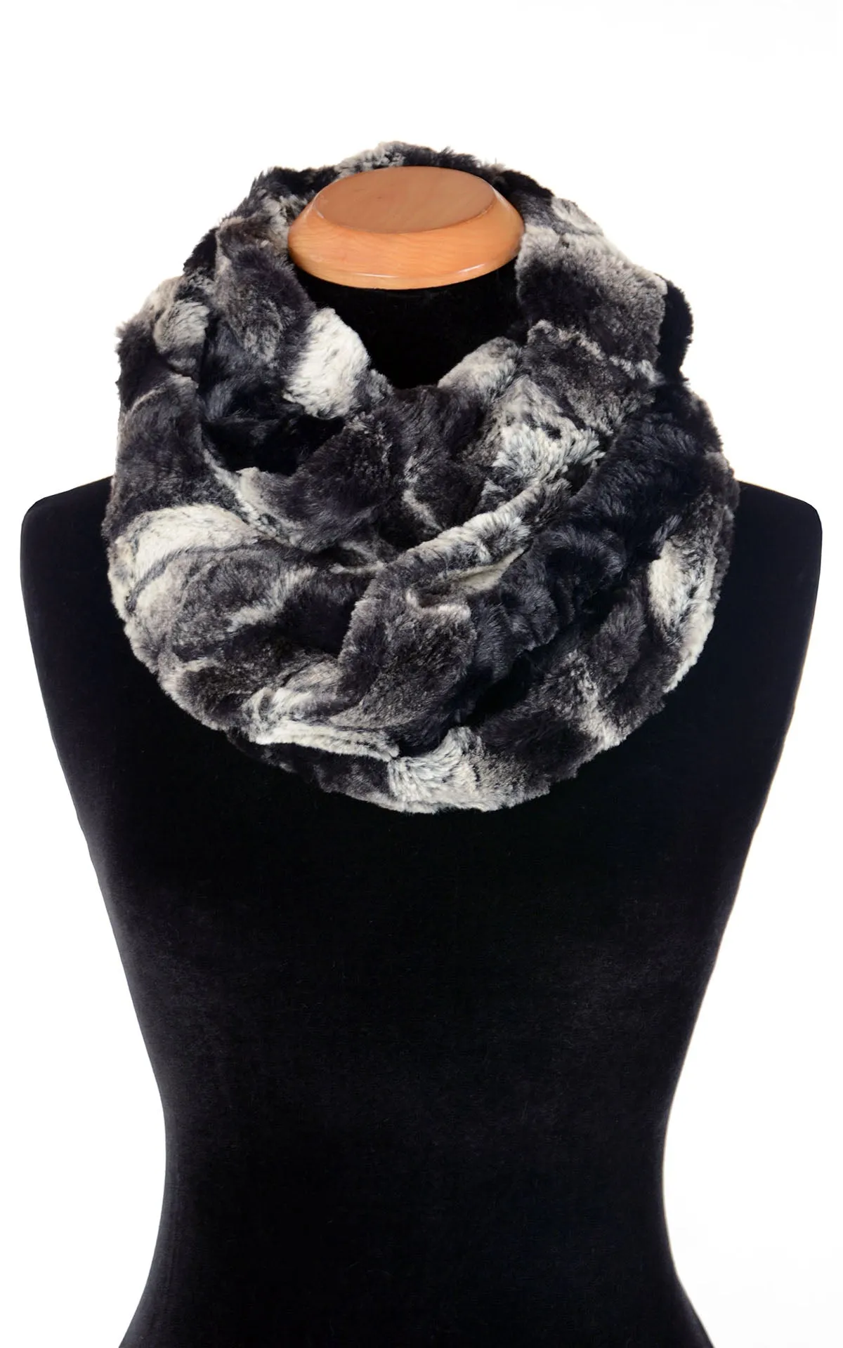 Double Cowl Shrug - Honey Badger with Cuddly Fur - One Left