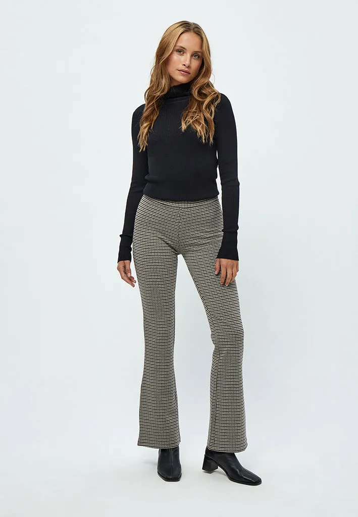 DSEninna Flared Leggings - Apple Butter Checked
