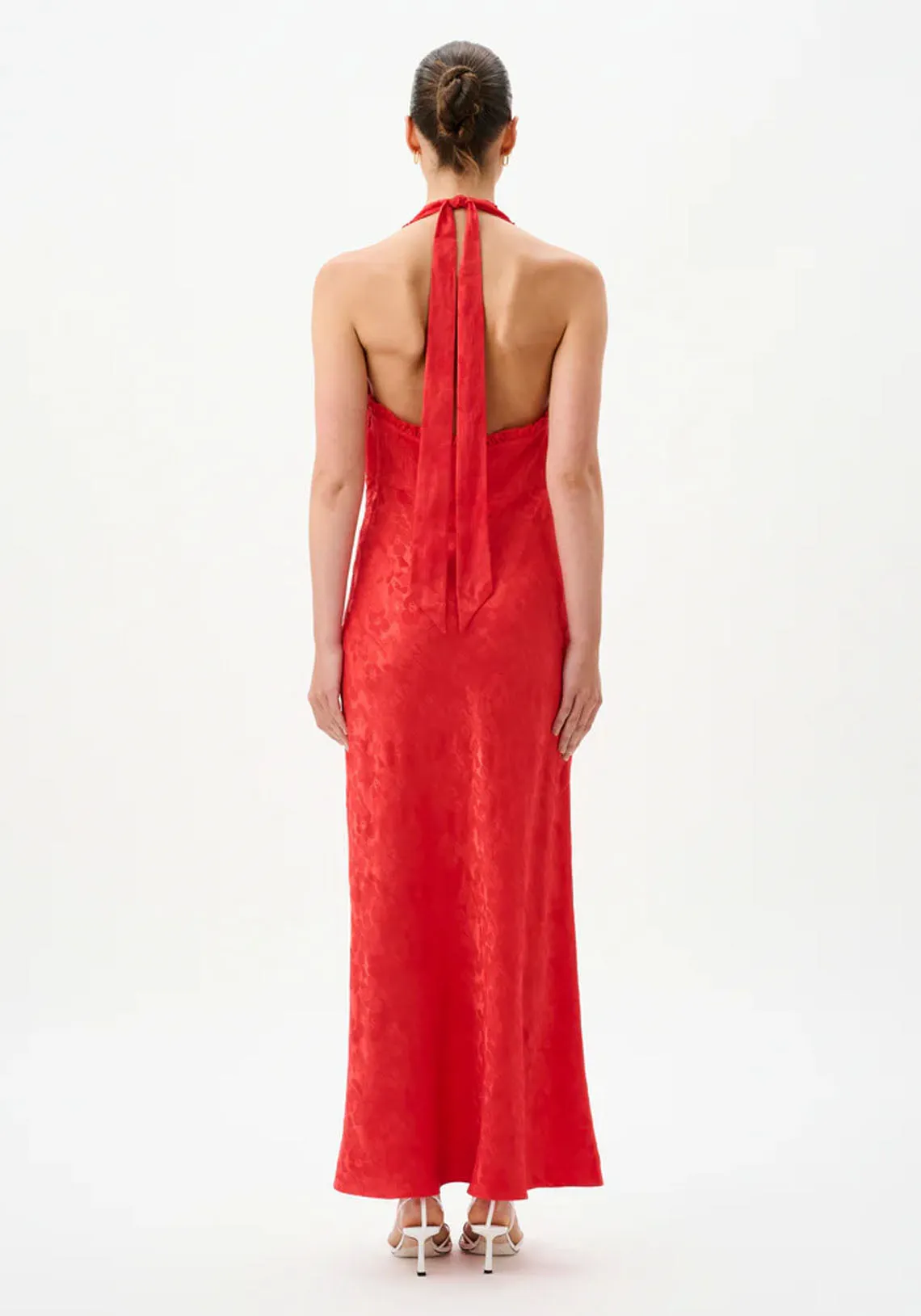 EILWEN MIDI DRESS IN SCARLET MEADOW