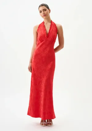 EILWEN MIDI DRESS IN SCARLET MEADOW