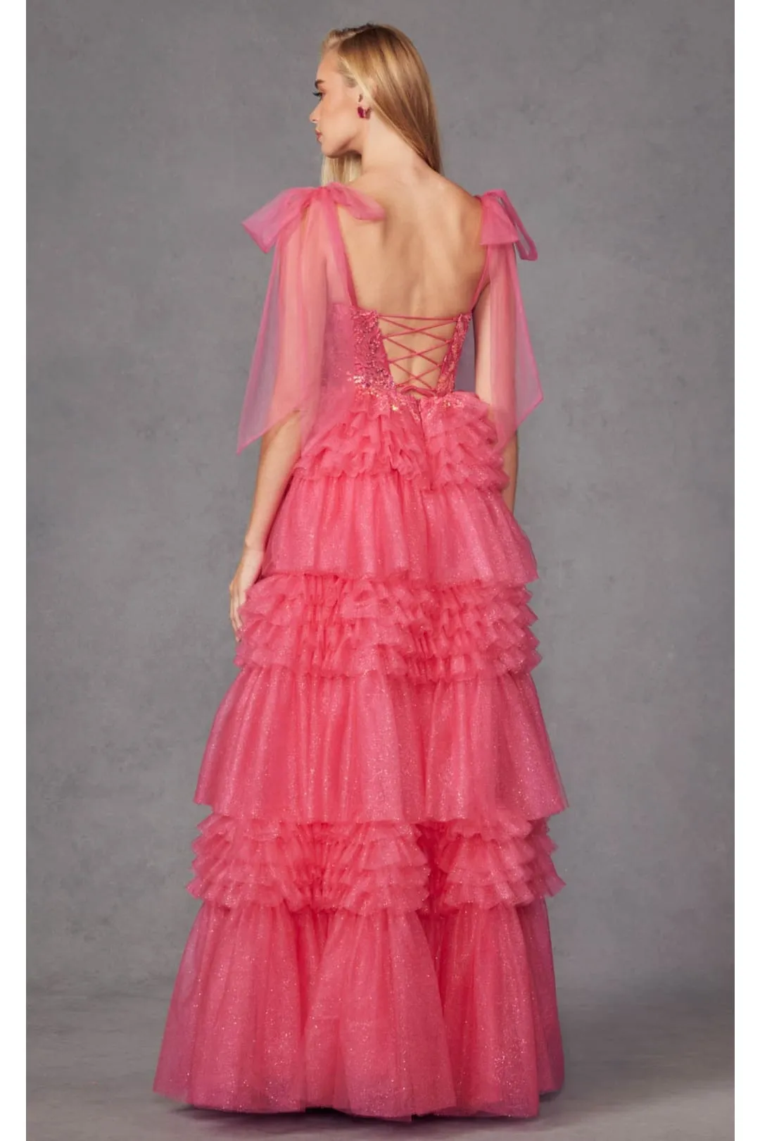 Embellished V-Neck Prom Gown by Juliet JT2465A