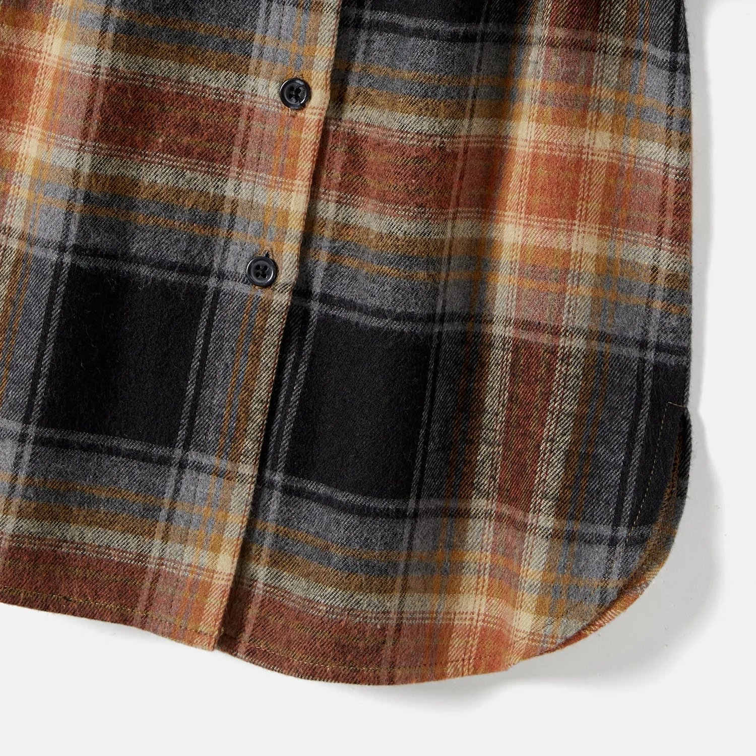 Family Matching Long Sleeve Plaid Belted Dresses And Plaid Tops Sets