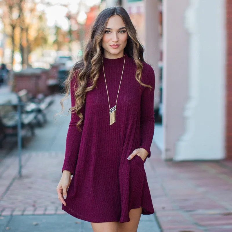 Fashion Loose Style Ribbed-Knit Short Sweater