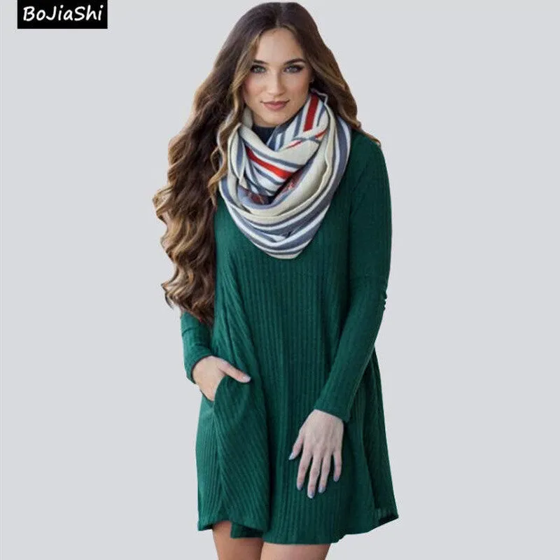 Fashion Loose Style Ribbed-Knit Short Sweater