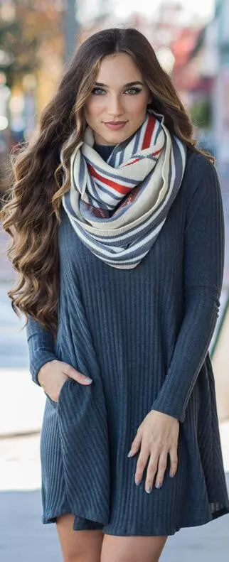 Fashion Loose Style Ribbed-Knit Short Sweater
