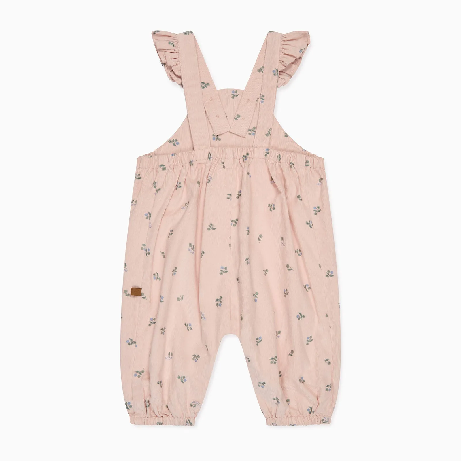 Floral Frilled Corduroy Dungarees